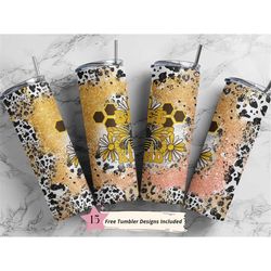 20 oz Skinny Tumbler Sublimation Template Glitter Yellow