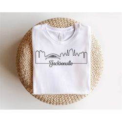 Jacksonville Shirt, Jacksonville Home Tee, Jacksonville Skyline Silhouette Shirt, Jacksonville Travel Gifts, Home State