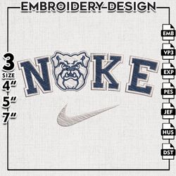 Nike Butler Bulldogs Embroidery Designs, NCAA Embroidery Files, Butler Bulldogs Machine Embroidery Files
