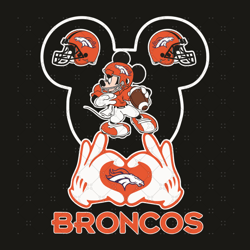 Love Denver Broncos Mickey Mouse Svg, Sport Svg, D