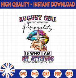 August Girl Hippie - Whisper Words Of Wisdom PNG, Birthday gift, August Birthday Sublimation Printing