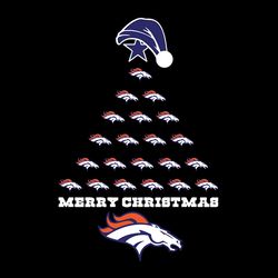 Merry Christmas Tree Denver Broncos,NFL Svg, Football Svg, Cricut File, Svg, silhouette svg fies