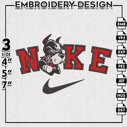 Nike Boston University Terriers Embroidery Designs, NCAA Embroidery Files, Boston University Machine Embroidery Files