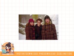 Harry Potter Hermione Ron & Harry Snow Portrait png, sublimate, digital download