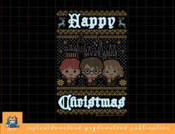 Harry Potter Happy Christmas Chibi Ugly Sweater png, sublimate, digital download