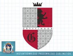 Harry Potter Gryffindor Patterned Crest png, sublimate, digital download