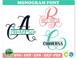 Split Monogram Font svg otf, Split Monogram alphabet svg, Split Monogram letters svg cricut, Split Monogram svg
