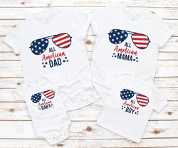 All American Family Shirt, All American Shirt, All American Mom Shirt, Proud Family Shirt, 4th Of July Family Shirt