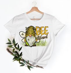 Bee Blessed Gnome Spring Shirt, Sunflowers, Gnomes, Bees, Gnomes, Gnome Spring Shirt, Bee Happy Shirt, Bee Kind shirt, H
