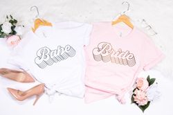 BRIDE Shirt, Babe Shirt, Bachelorette Party Shirts, Bride Shirt,Retro Bride Shirt,Bridal Party Shirt,Bridal Proposal Shi