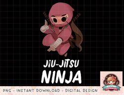 Girls Jiu-Jitsu Ninja Funny Sports png, instant download, digital print