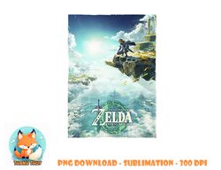 The Legend of Zelda Tears Of The Kingdom Box Art Poster png, digital download copy
