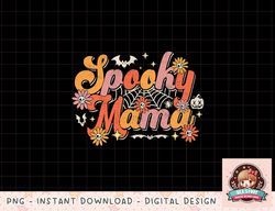 Groovy Spooky Mama Retro Halloween Ghost Witchy Spooky Mom T-Shirt copy
