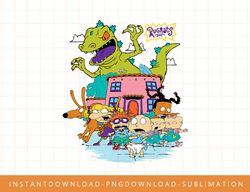 Rugrats Running Away From Reptar png, sublimate, digital print