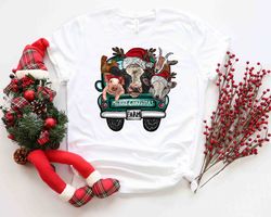 Farm Animals Christmas Shirt, Merry Christmas Heifers Tee, Christmas Cow T-shirt, Highland Cow  Farm Christmas Farmer Co