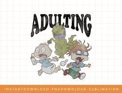 Rugrats Running From Reptar And Adulting Graphic png, sublimate, digital print