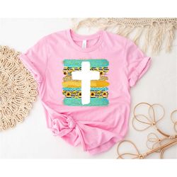 Cross Rainbow Shirt, Jesus Gift, Religious Shirt, Religious Gift, Christian Gift, The Way The Truth The Life Shirt