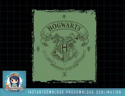 Harry Potter Hogwarts Crest on Green Parchment png, sublimate, digital download