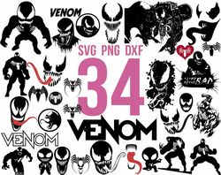 Venom svg for cricut, superhero svg, marvel svg, png files