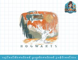 Harry Potter Hogwarts Whomping Willow Distressed Poster png, sublimate, digital download