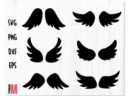 Angel Wings Bundle SVG PNG, Wings Set Vector file, Angel wings dxf, Wings svg, Angel Wings cut file cricut silhouette