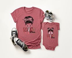Mama Valentines Shirt,Mini Valentines Shirt,Mama's Girl Valentines Shirt,Rainbow Mama Shirt, Rainbow Mini Shirt,Mama Min