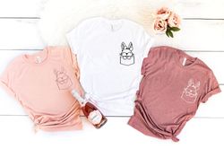 Pocket Size Easter Bunny Shirt, Pocket Size Bunny, Bunny With Glasses Shirt,Kids Easter Shirt,Cute Easter Shirt,Easter D