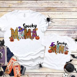 Spooky Mama Spooky Mini Shirt, Matching Family Shirt, Kids Halloween Shirt, Spooky Mama, Spooky Mini, Family Halloween C