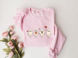 Valentine Sweatshirt, Valentines Day Sweatshirt, Valentines Ghost Sweatshirt, Cute Ghost Sweater, Valentines Gift, Spook