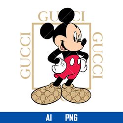 Gucci Mickey Logo Png, Gucci Brand Logo Png, Mickey Mouse Png, Disney Gucci Png, Ai Digital File