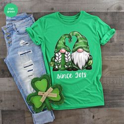 Custom St Patricks Day Shirts, Personalized Couples Gifts, Matching Couples Shirts, St Patricks Gift for Wife, Saint Pat