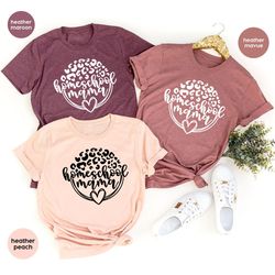 Cute Homeschool Mama Shirt, Mothers Day Gift, Leopard Print Christian Shirts, Gifts for Mom, Religious Mom Outfit, Home