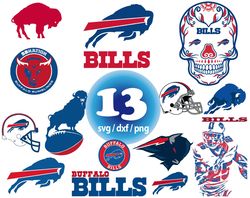 Buffalo Bills svg, NFL football teams logos svg, american football svg, png