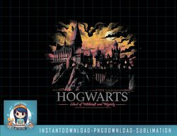 Harry Potter Hogwarts School Of Witchcraft Sunset Vignette png, sublimate, digital download