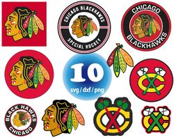 Chicago Blackhawks svg, NHL Hockey Teams Logos svg, american football svg, png