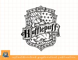 Harry Potter Hufflepuff Dark Detailed Crest png, sublimate, digital download