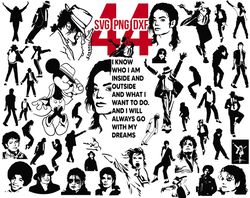 Michael Jackson svg, michael jackson silhouette svg, png file