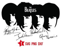 The Beatles svg, The Beatles signature svg, The Beatles png