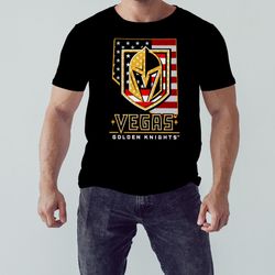 Vegas Golden Knights American Flag 4th of July Shirt, Unisex Clothing, Shirt For Men Women, Graphic Design, Unisex Shirt