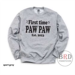 Paw Paw Gift, First Time Paw Paw Est 2023, Pregnancy Announce, Gift For Grandpa, New Grandpa, Grandpa To Be, Baby Reveal