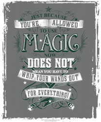 Harry Potter Just Because You re Allowed T-Shirt.pngHarry Potter Just Because You re Allowed T-Shirt