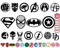 Superhero svg pack 02, Avengers svg, marvel svg, superhero svg, png