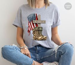 Memorial Day Shirt, American Flag Shirt, Independence Day Shirt, Patriotic Outfit, Christian Shirts, Soldier Shirt, USA