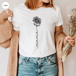 Minimalist Mama Shirt, Mothers Day Gift, Mom Shirt, Mom Gifts, Mother Sweatshirt, Floral Mama T-Shirt, Mother Gift, Moth