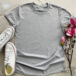 Plain Unisex Shirt, Oversized Shirt, Plain Blank Shirt, Wholesale T-Shirt, Heather Soft Plain Tee, Blank T-Shirt, Bulk T
