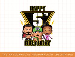 WWE Happy 5th Birthday Wrestler Emojis T-Shirt copy