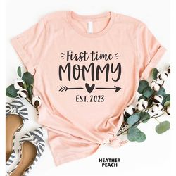 first time mommy est 2023, new mom gift, new mom shirt, mommy to be gift, pregnancy reveal, baby announcement, gift for