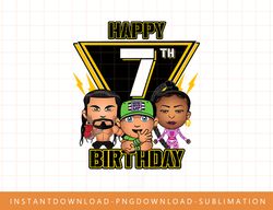 WWE Happy 7th Birthday Wrestler Emojis T-Shirt copy