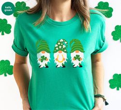 st patricks day gnomes t-shirt, cute st patricks day gifts, vintage crewneck sweatshirt, gifts for her, graphic tees, sh