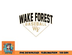 Wake Forest Demon Deacons Baseball Bullpen Black png, digital download copy